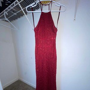Long-Red-Glitter-Open-Back-Prom-Dress